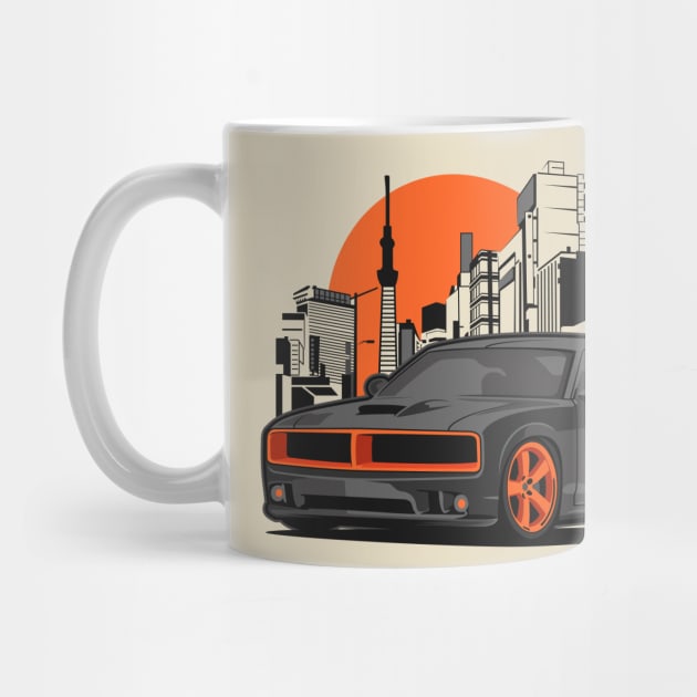 Charger Orange by AttireCafe